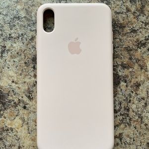 Light Pink Apple Silicone case for iPhone XS Max